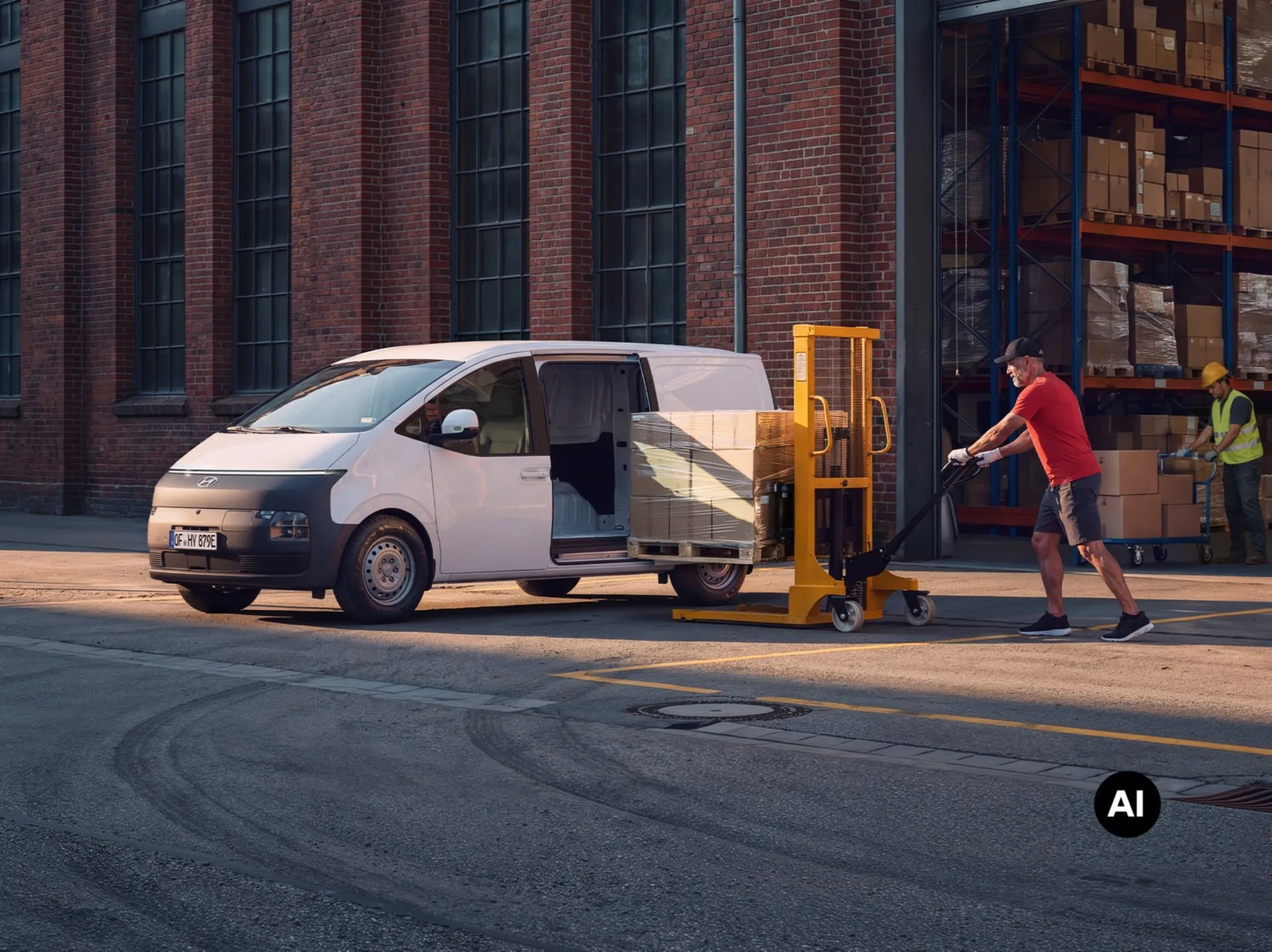 Hyundai STARIA Cargo Elektro – Details 1 (KI-generiert)