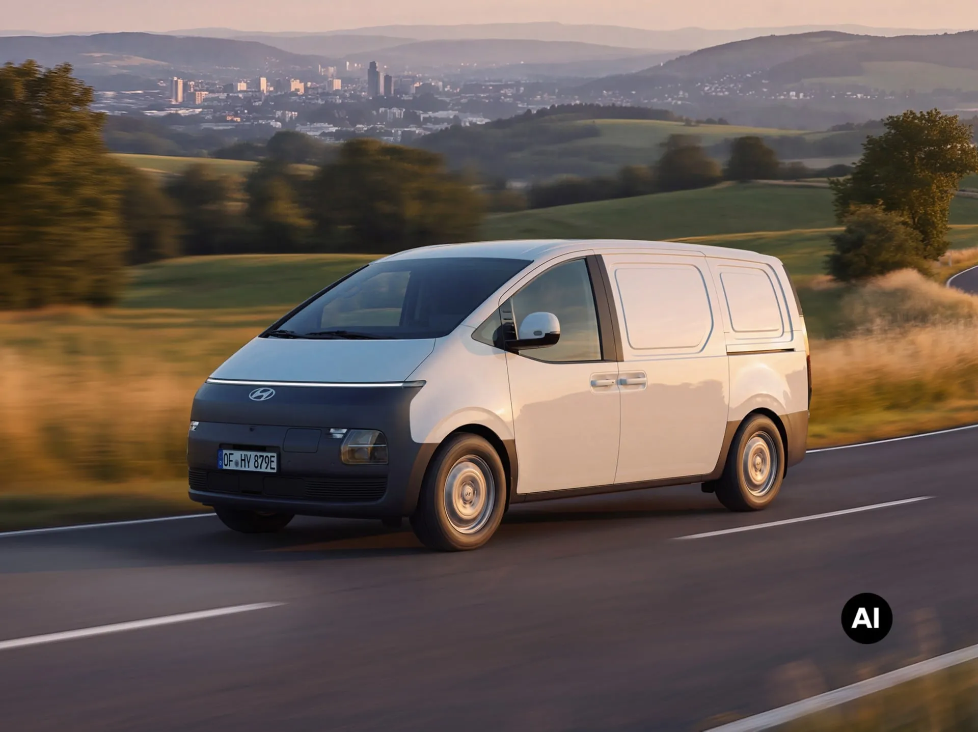 Hyundai STARIA Cargo Elektro – Exterieur 3 (KI-generiert)