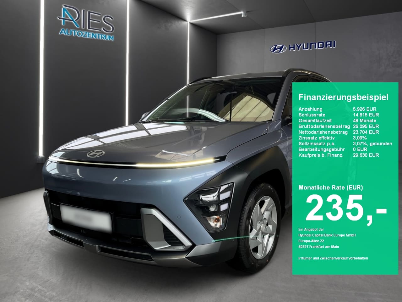 Hyundai Kona SX2 (MY26) 1.6 T-GDI (150 PS) DCT 2WD Trend Elektr. Heckklappe. Assistenz-Paket