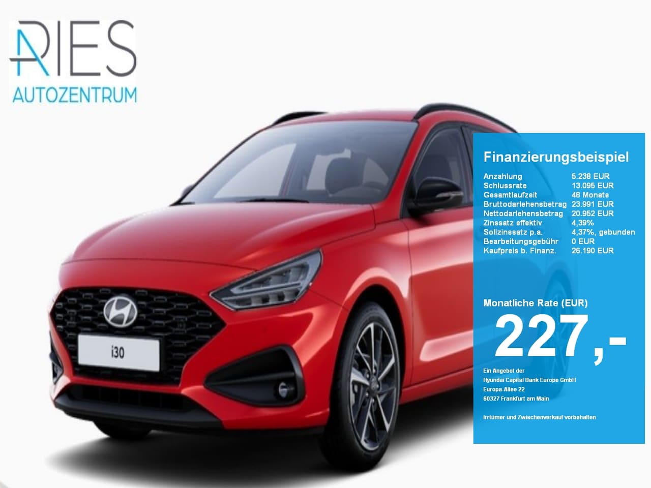 Hyundai i30 FL Kombi (MY26) 1.0 T-GDI (115 PS) 6-MT 2WD Trend
