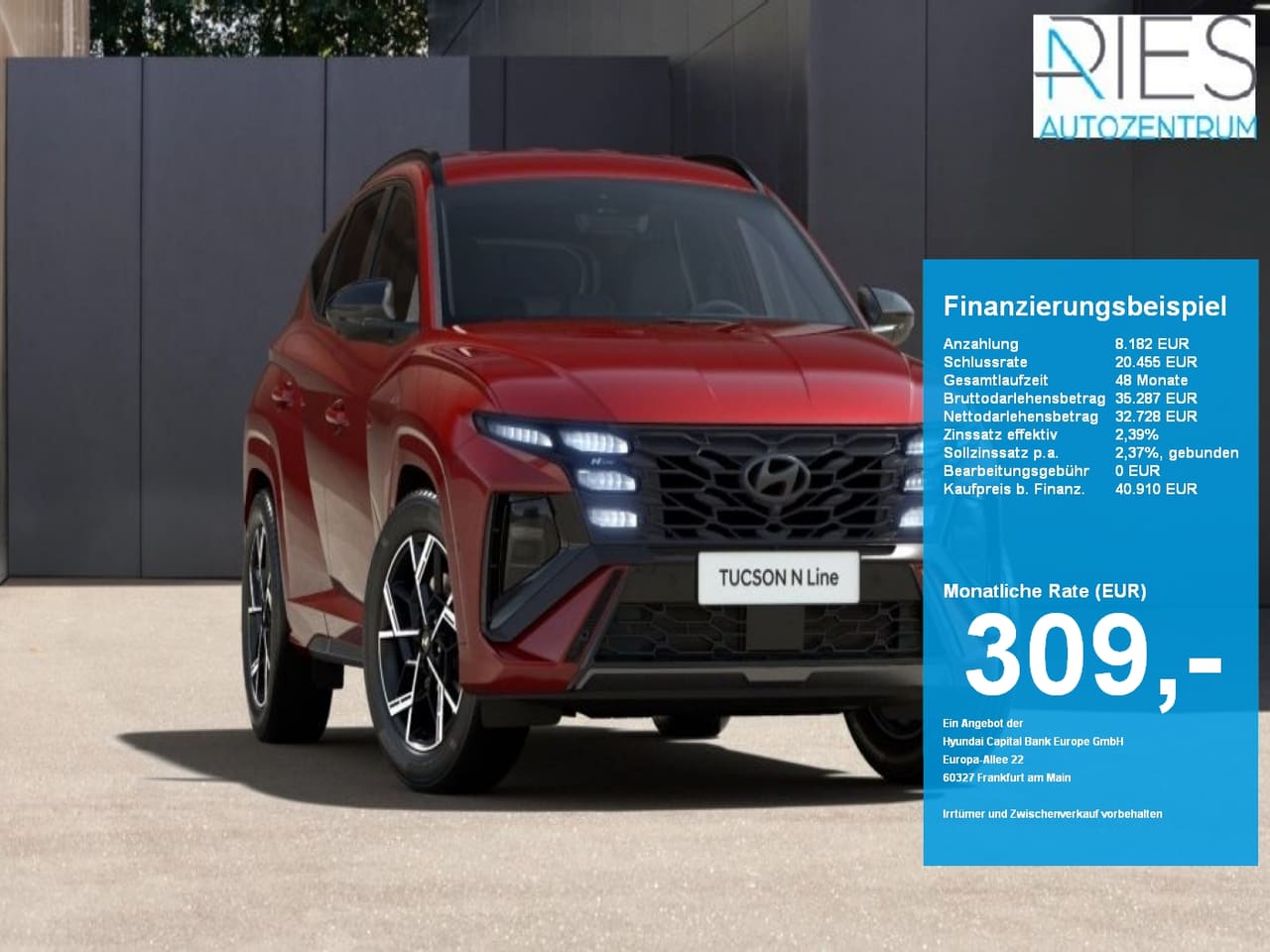 Hyundai Tucson FL (MY27) 1.6 T-GDI (150 PS) 7-DCT 2WD N Line X Assistenz-Paket