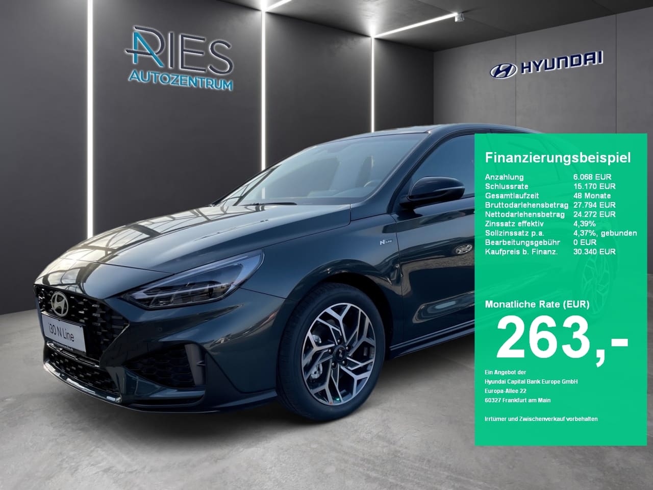 Hyundai i30 FL 5-Türer (MY26) 1.6 T-GDI (150 PS) 7-DCT 2WD N Line