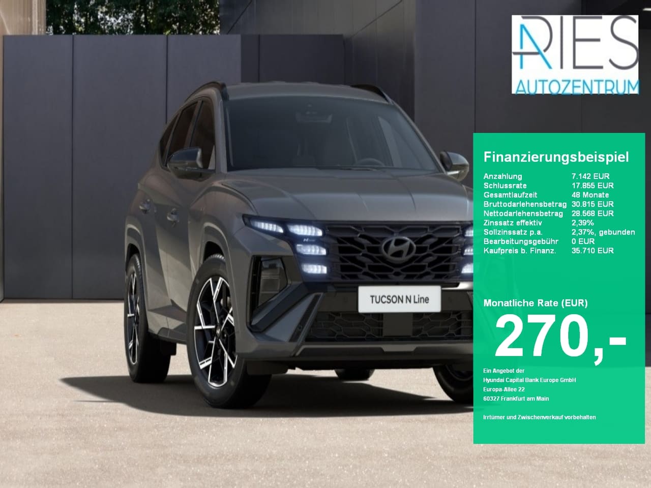 Hyundai Tucson FL (MY26) 1.6 T-GDI (150 PS) 7-DCT 2WD N Line