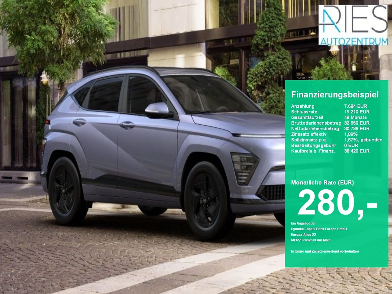 Hyundai Kona SX2 (MY26) EV 49kWh (135 PS) 2WD Trend Assistenz-Paket, el. Heckklappe