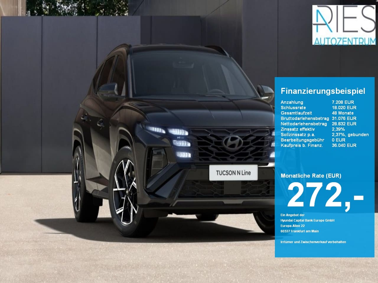 Hyundai Tucson FL (MY27) 1.6 T-GDI (150 PS) 7-DCT 2WD N Line LED-Paket
