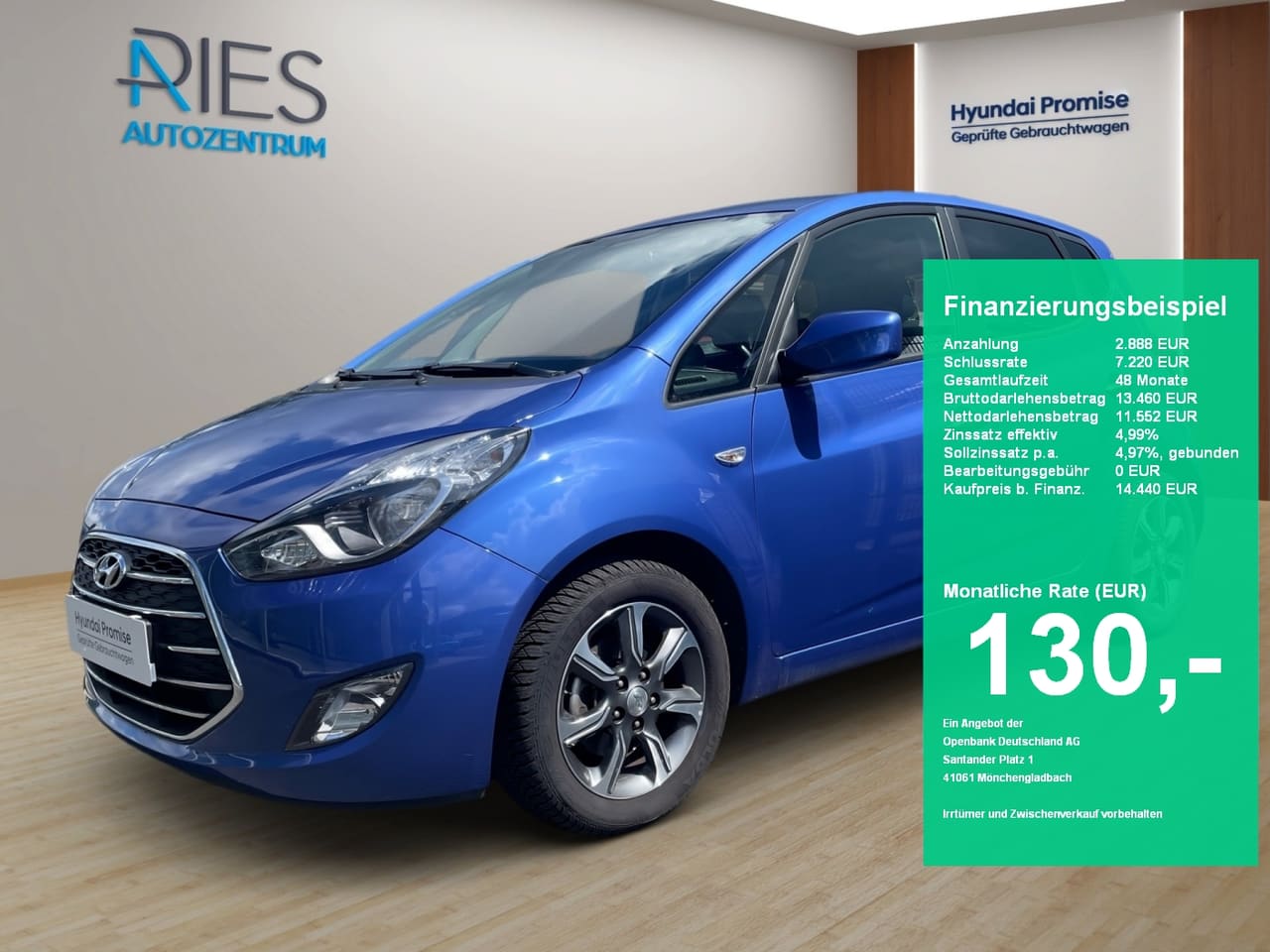 Hyundai ix20 FL 1.6 Benzin M/T (MJ19) Sonderedition Space