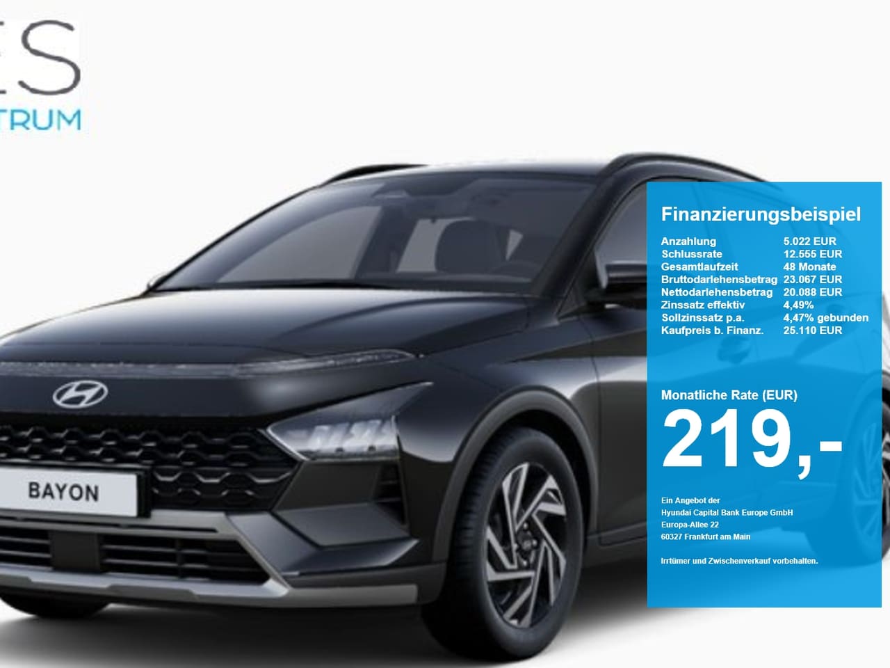 Hyundai BAYON 1.0 T-GDI Trend