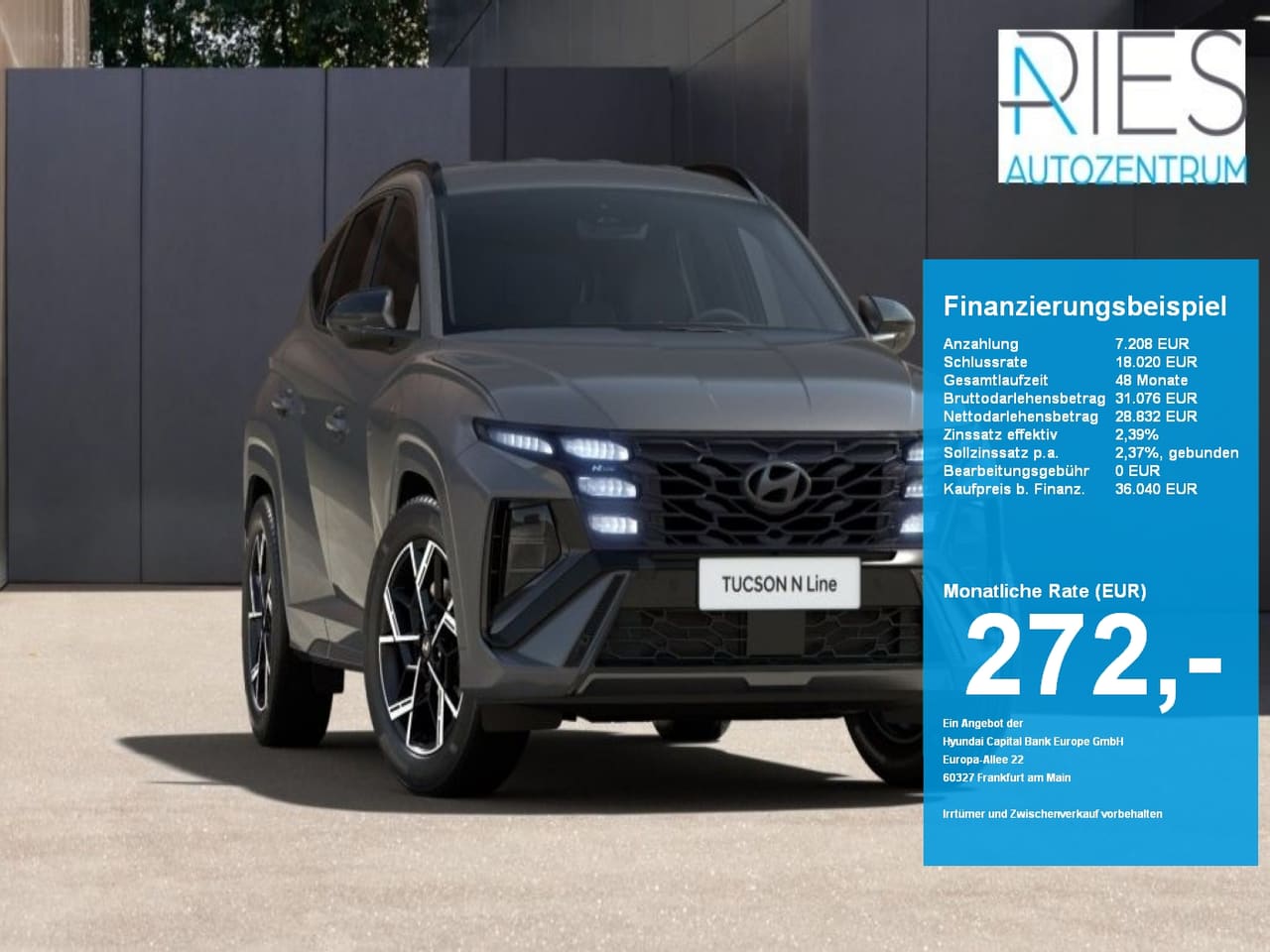 Hyundai Tucson FL (MY27) 1.6 T-GDI (150 PS) 7-DCT 2WD N Line LED-Paket