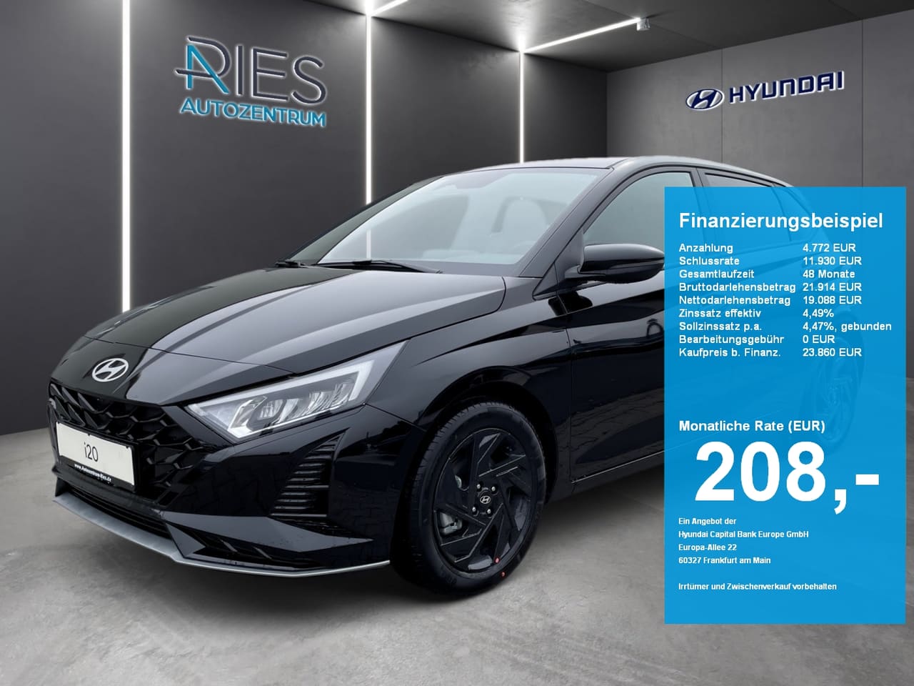 Hyundai i20 FL (MY26) 1.0 T-GDI (90 PS) 7-DCT 2WD Blackline