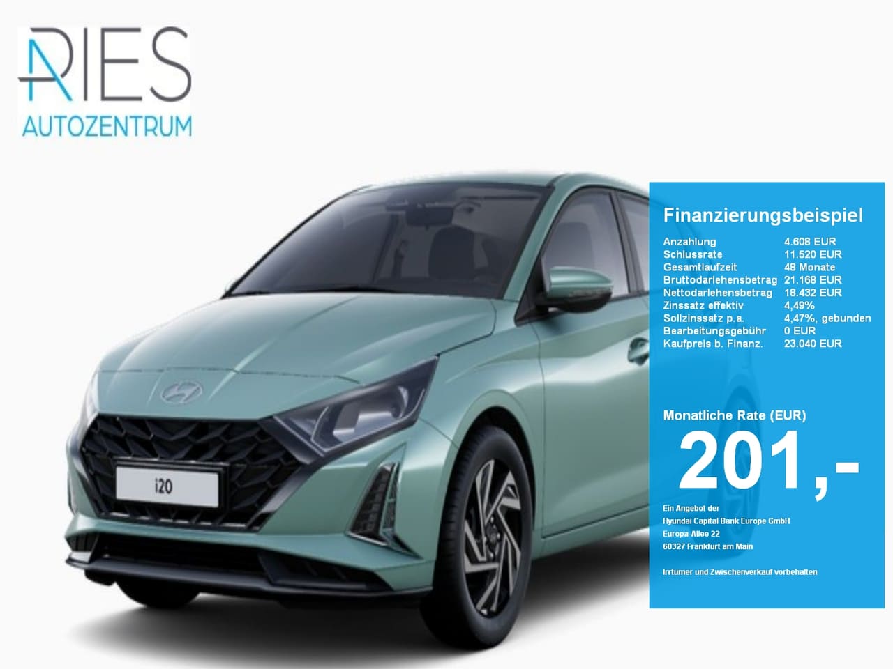 Hyundai i20 FL (MY26+ICC) 1.0 T-GDI (90 PS) 7-DCT 2WD Trend