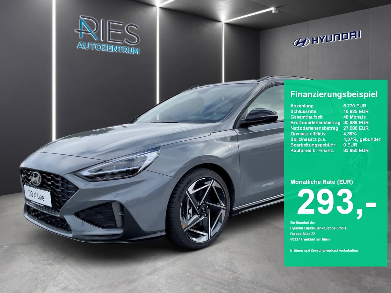 Hyundai i30 FL Kombi (MY26) 1.6 T-GDI (150 PS) 7-DCT 2WD N Line X Panoramadach