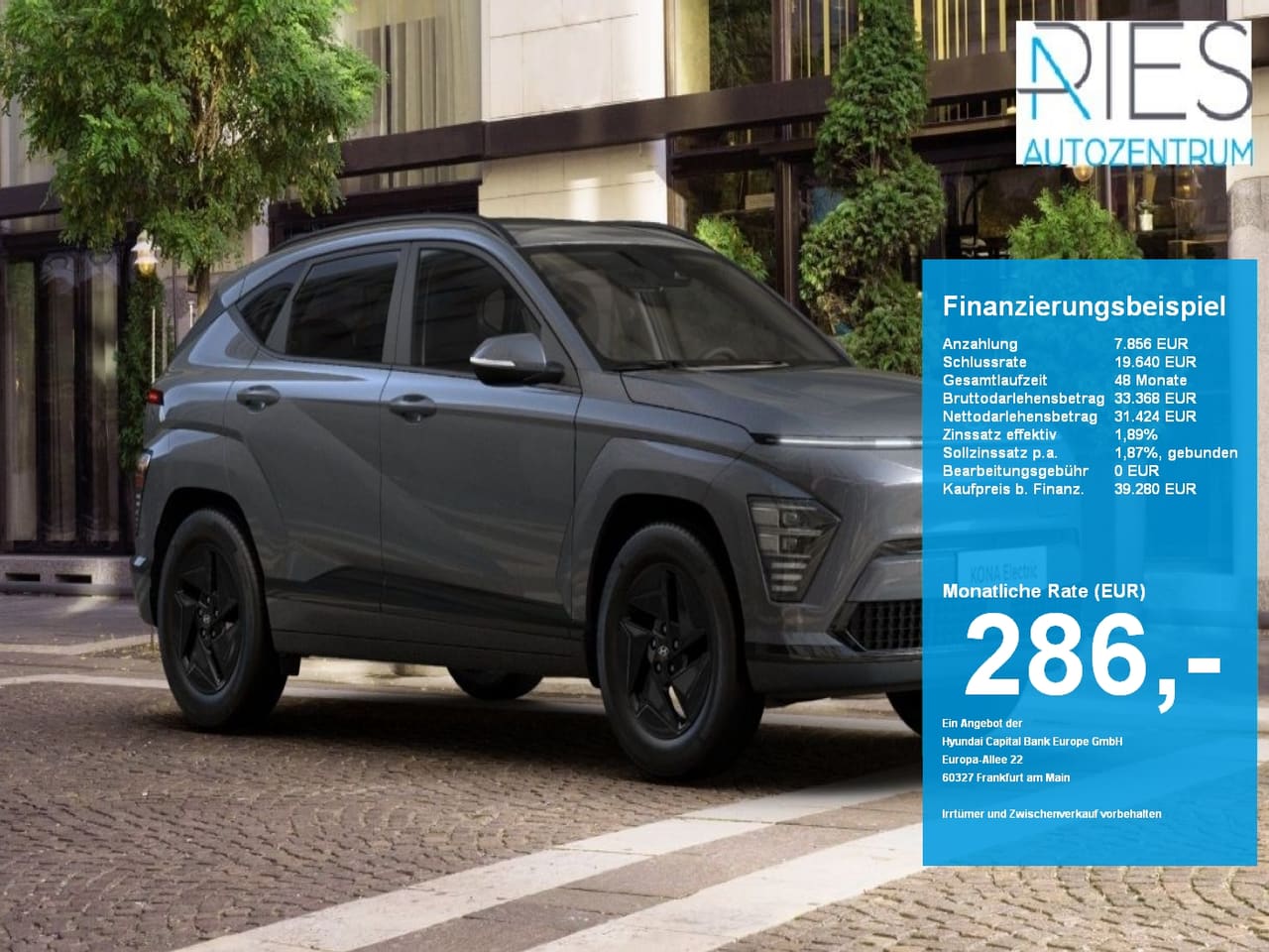 Hyundai Kona SX2 (MY26) EV 65kWh (204 PS) 2WD Select Effizienz-Paket