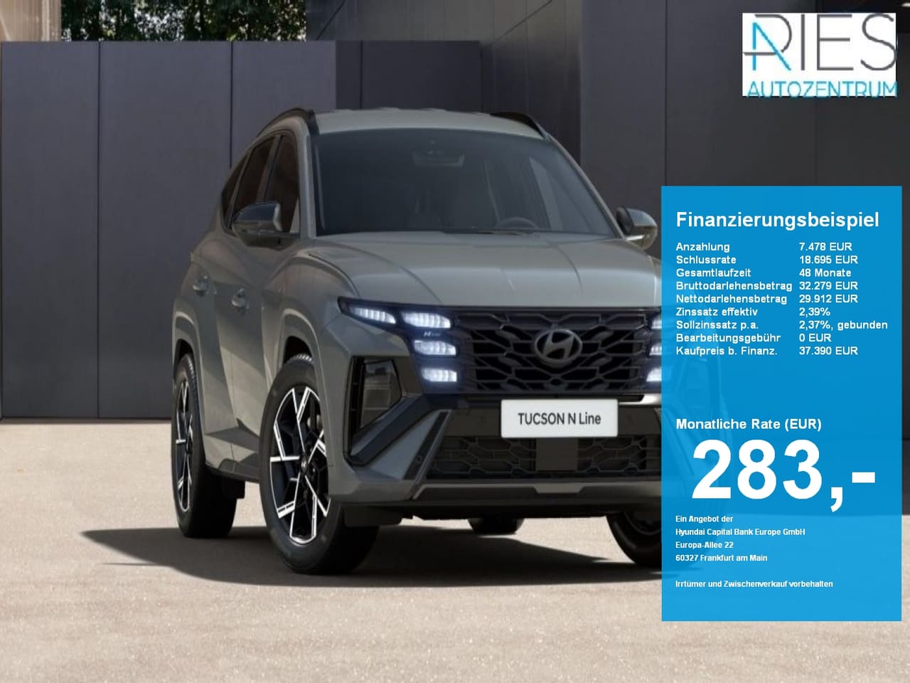Hyundai Tucson FL (MY27) 1.6 T-GDI (150 PS) 7-DCT 2WD N Line LED-Paket