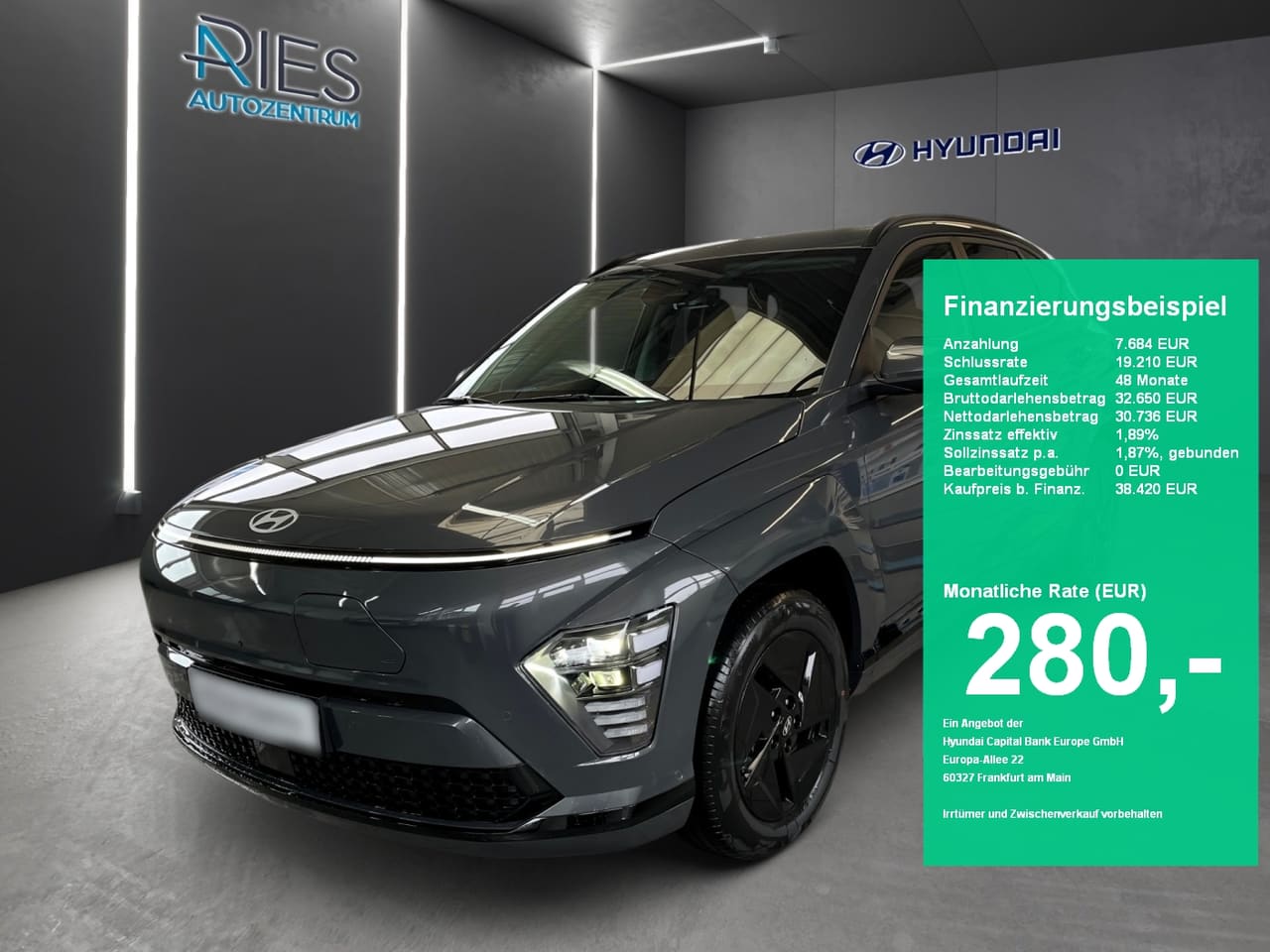 Hyundai Kona SX2 (MY26) EV 49kWh (135 PS) 2WD Trend Assistenz-Paket