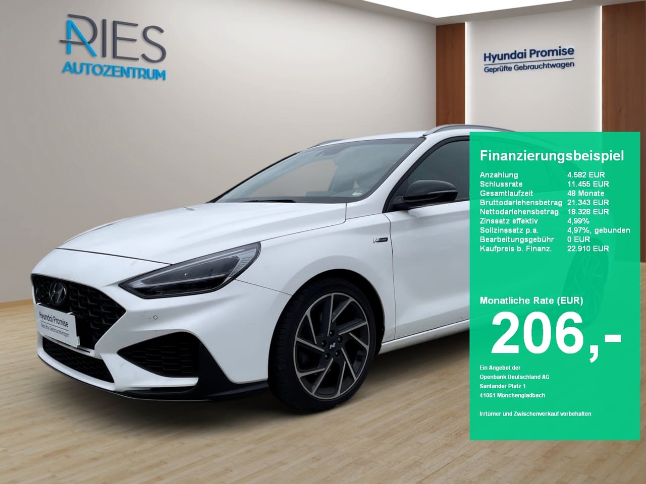 Hyundai i30 FL Kombi MJ22 1.5 Benzin Turbo 7-DCT (48V) N LINE (inkl. Komfortpaket und Navipaket) Sitzpaket