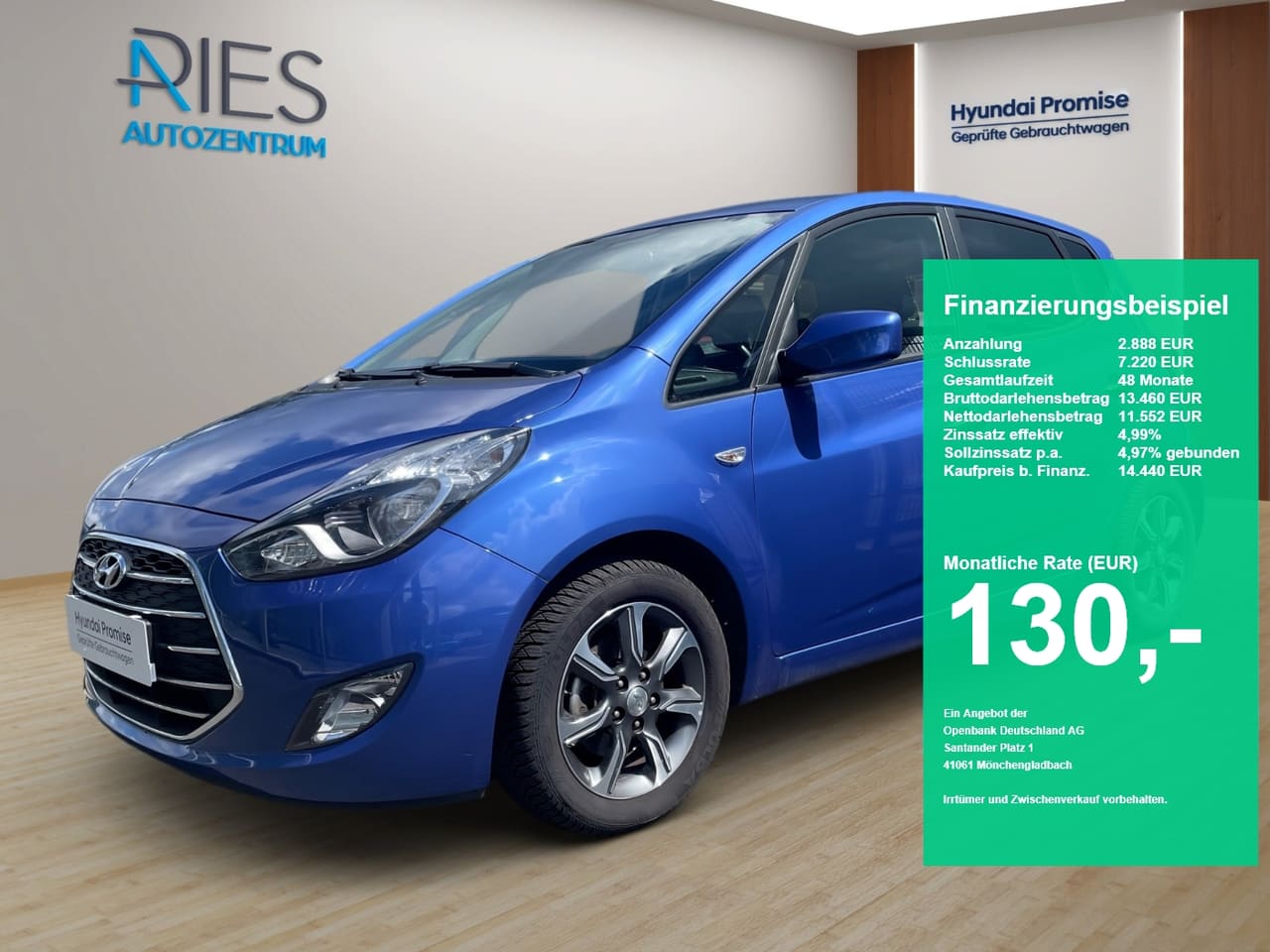 Hyundai ix20 1.6 blue Space
