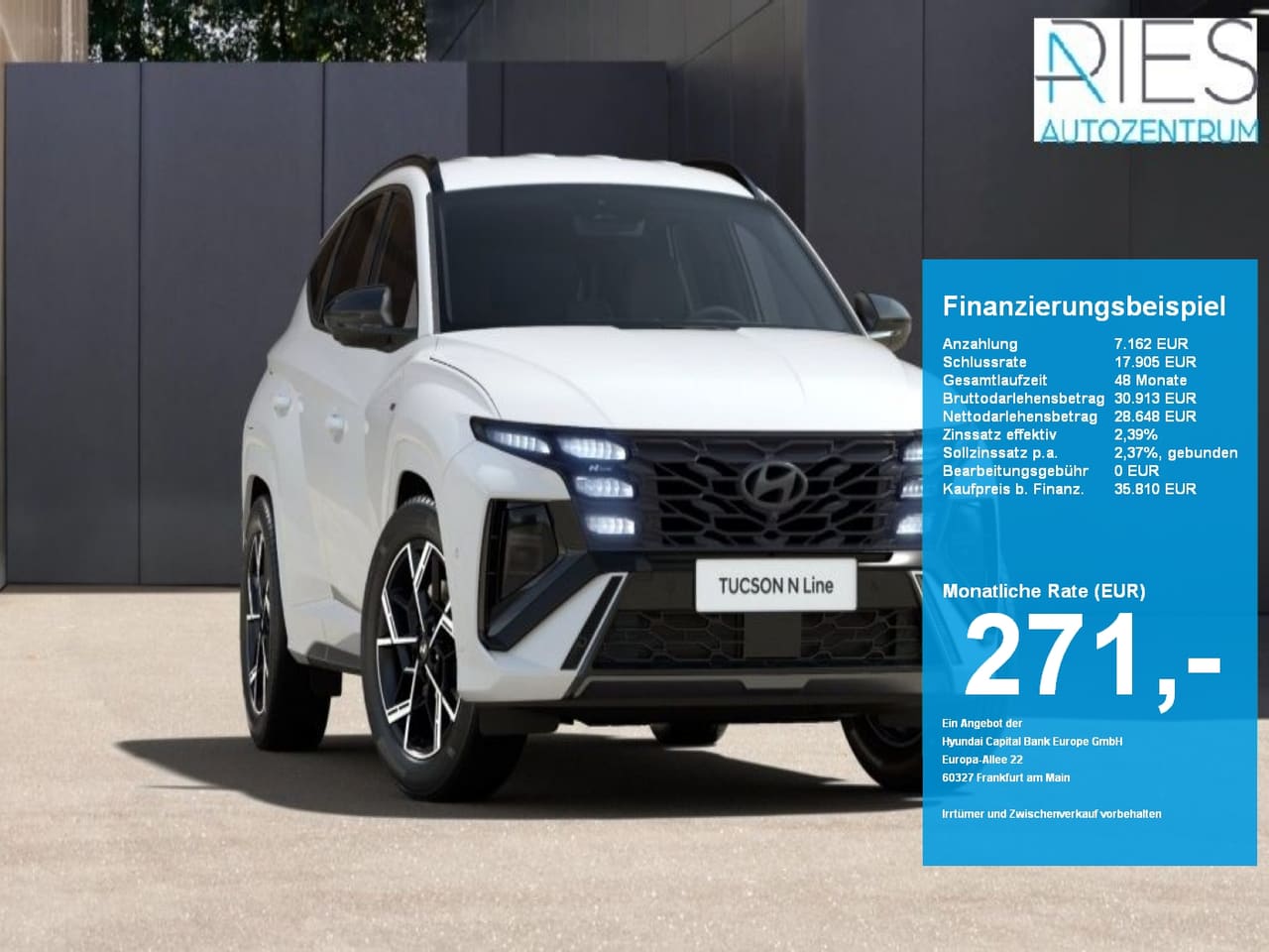 Hyundai Tucson FL (MY27) 1.6 T-GDI (150 PS) 7-DCT 2WD N Line LED-Paket