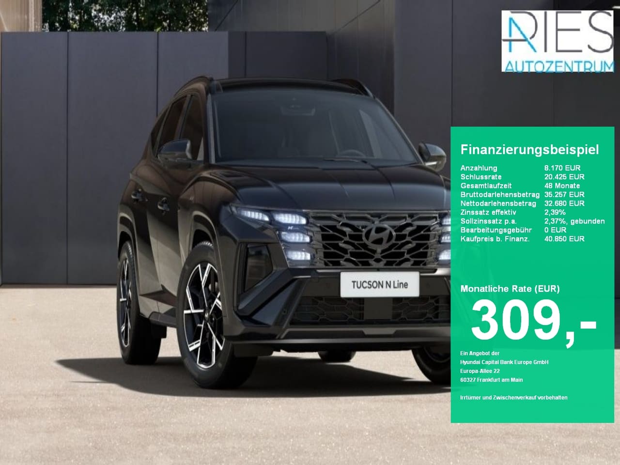 Hyundai Tucson FL (MY26) 1.6 T-GDI (150 PS) 7-DCT 2WD N Line X Assistenz-Paket