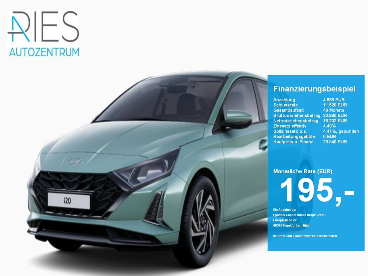 Hyundai i20 FL (MY26+ICC) 1.0 T-GDI (90 PS) 7-DCT 2WD Trend