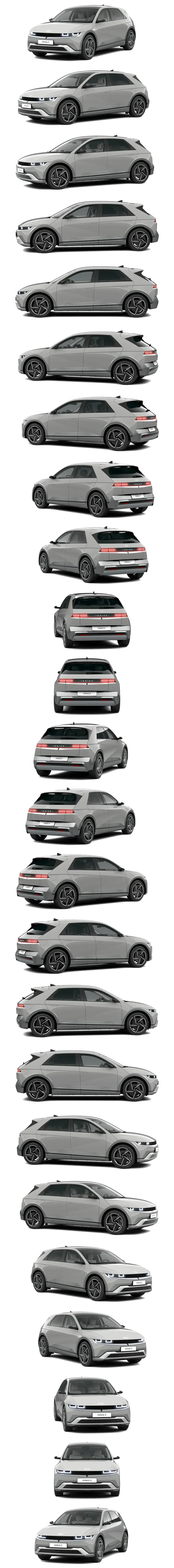 Hyundai IONIQ 5 in der Rundumansicht — Front, Seite, Heck